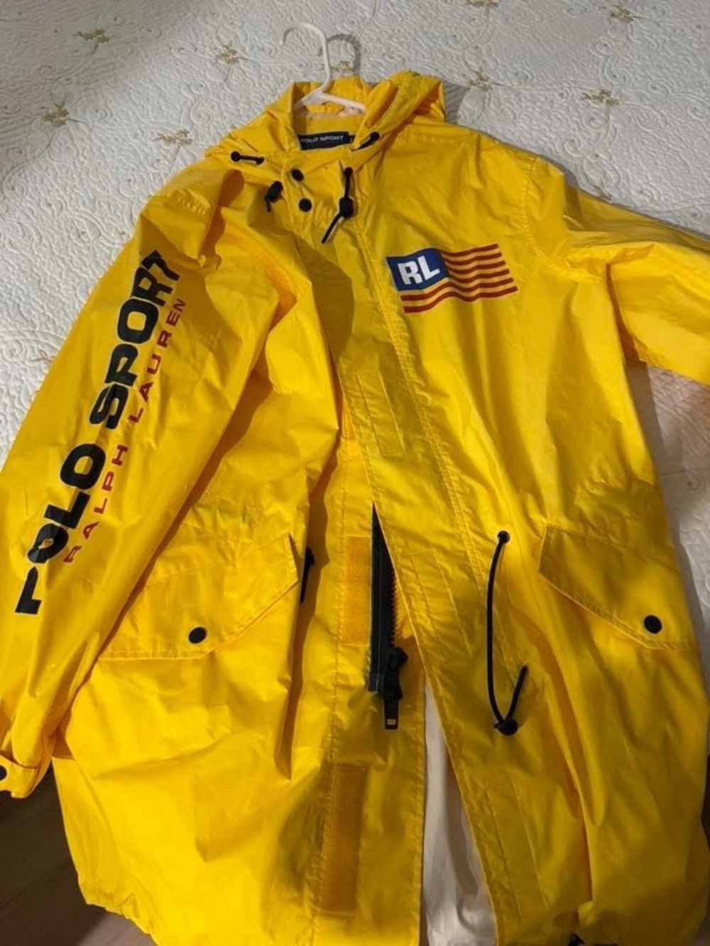 Polo by Ralph Lauren Bright Yellow Hooded Raincoat